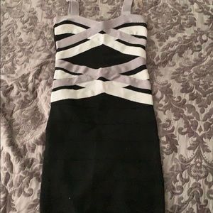 Black and white dress